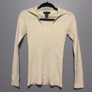 New York & Company cream sweater